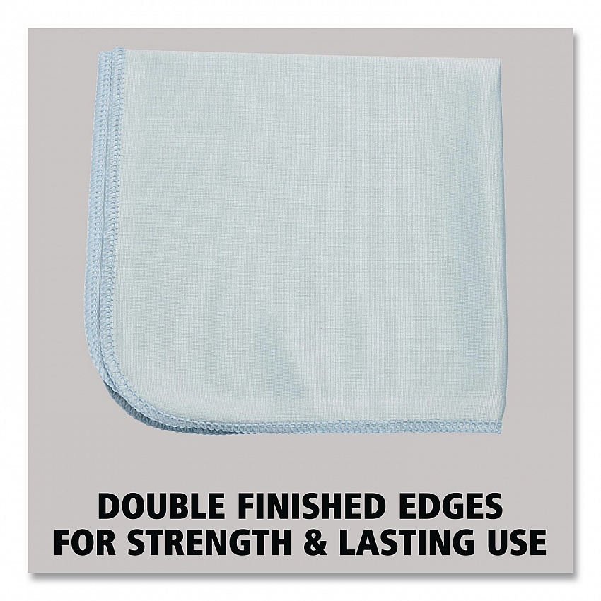 Executive Series Hygen Cleaning Cloths, Glass Microfiber, 16 x 16, Blue, 12/Carton (Q630)