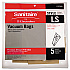 Commercial Upright Vacuum Cleaner Replacement Bags, Style LS, 5/Pack, 10 Packs/Carton (63256A10CT)