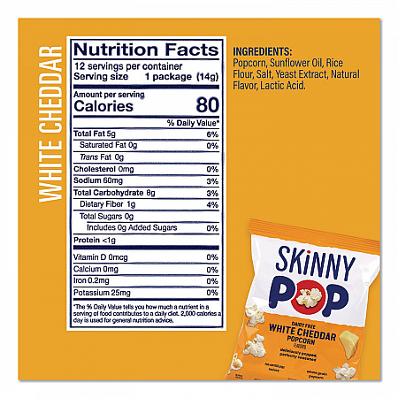 Popcorn Variety Snack Pack, 0.5 oz Bag, 36 Bags/Carton (22001049)