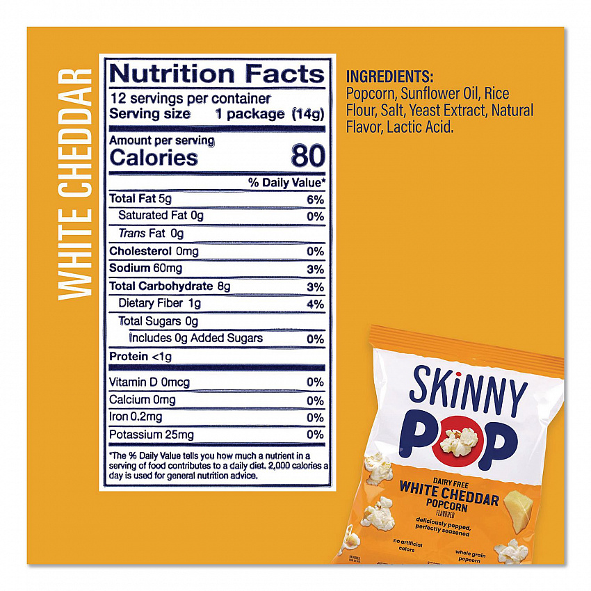 Popcorn Variety Snack Pack, 0.5 oz Bag, 36 Bags/Carton (22001049)
