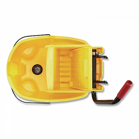 WaveBrake 2.0 Bucket/Wringer Combos, Side-Press with Drain, 35 qt, Yellow (2031764)