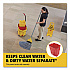 WaveBrake 2.0 Bucket/Wringer Combos, Side-Press with Drain, 35 qt, Yellow (2031764)