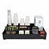 Amenity Organizer for all Rubbermaid Commercial Full Size and Compact Housekeeping Carts, 11 Sections, 18.75 x 3.62, Black (2124078)