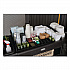 Amenity Organizer for all Rubbermaid Commercial Full Size and Compact Housekeeping Carts, 11 Sections, 18.75 x 3.62, Black (2124078)