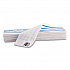 Disposable Microfiber Pad, 4.75 x 19, White/Blue Stripe, 50/Pack, 3 Packs/Carton (2134282)