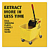 Tandem 31-Quart Bucket/Wringer Combo, Reverse, 31 qt, Yellow (738000YEL)