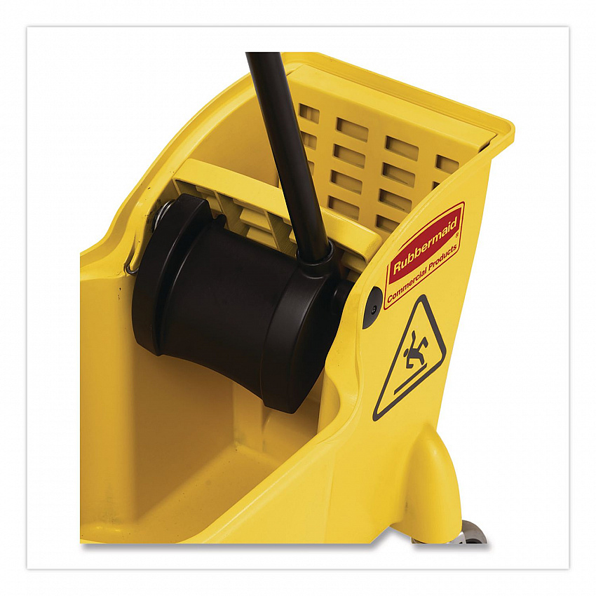 Tandem 31-Quart Bucket/Wringer Combo, Reverse, 31 qt, Yellow (738000YEL)