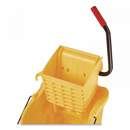WaveBrake 2.0 Bucket/Wringer Combos, Side-Press, 26 qt, Plastic, Yellow (FG748000YEL)