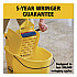 WaveBrake 2.0 Bucket/Wringer Combos, Side-Press, 26 qt, Plastic, Yellow (FG748000YEL)