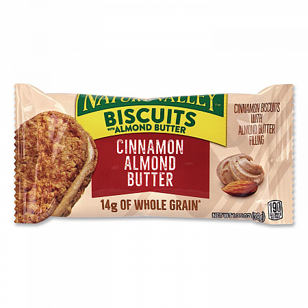 Biscuits, Cinnamon with Almond Butter, 1.35 oz Pouch, 30/Carton (22001046)