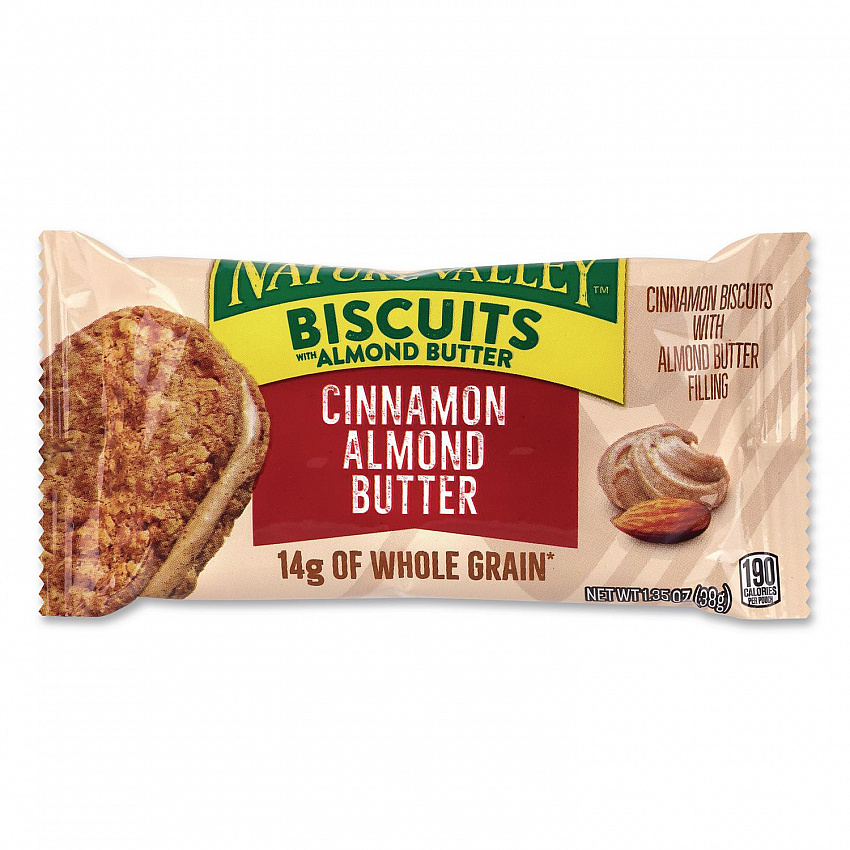Biscuits, Cinnamon with Almond Butter, 1.35 oz Pouch, 30/Carton (22001046)