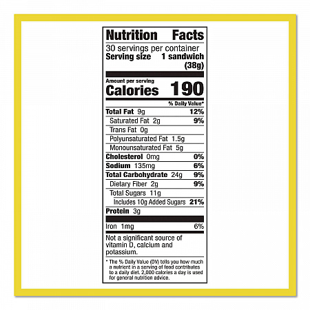 Biscuits, Cinnamon with Almond Butter, 1.35 oz Pouch, 30/Carton (22001046)