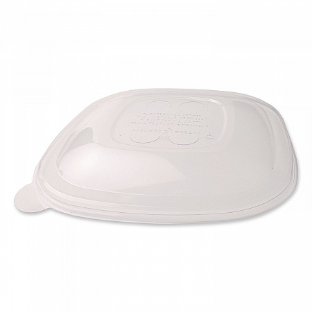 PLA Lids for Fiber Bowls, 8.8 x 8.8 x 1.4, Clear, 200/Carton (BQLCS24)