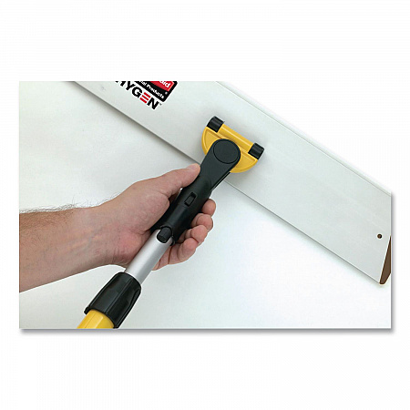 HYGEN Quick Connect Single-Sided Frame, Wet/Dry Mop 17.19 x 3, Aluminum, Yellow (Q560)