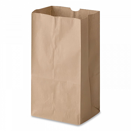 Grocery Paper Bags, 25# Squat Size, 40# Basis Weight, 8.25