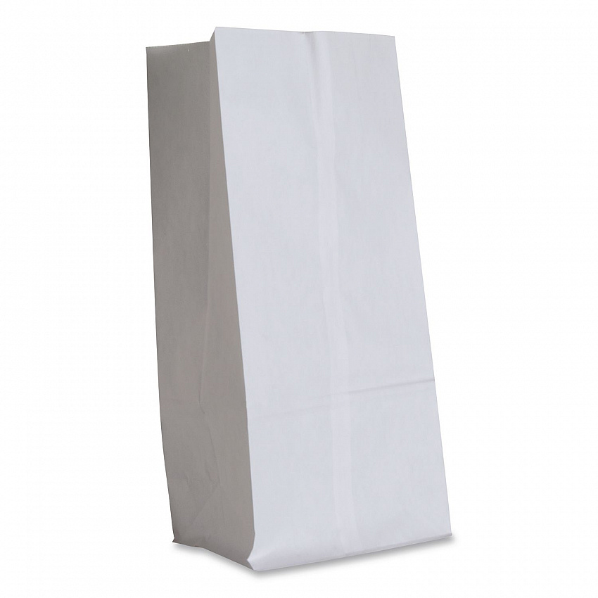 Grocery Paper Bags, 20# Size, 40# Basis Weight, 8.25" x 5.25" x 16.13", White, 500/Bundle (GW20500)