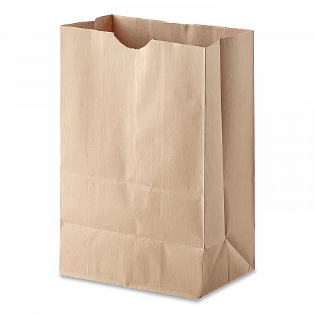 Grocery Paper Bags, 1/6 BBL Size, 57# Basis Weight, 12