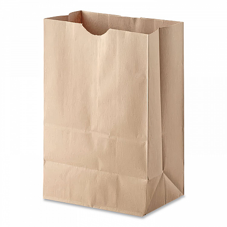 Grocery Paper Bags, 1/6 BBL Size, 40# Basis Weight, 12