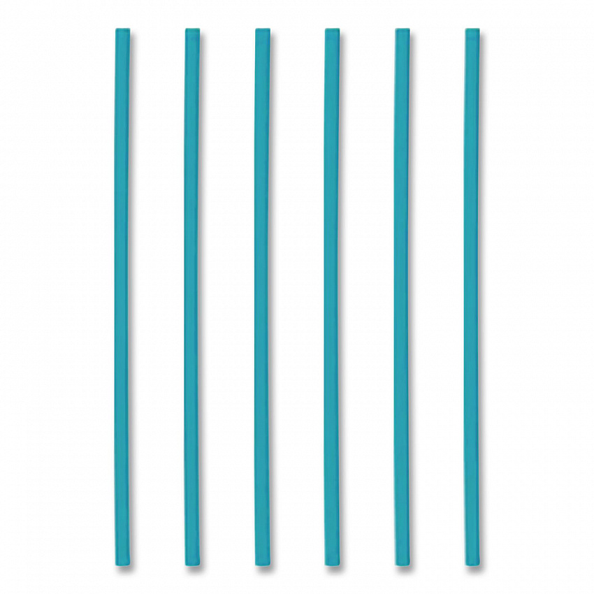 Marine Biodegradable Straws, 7.75", PHA, Ocean Blue, Wrapped, 375/BX, 10 Boxes/Carton (511167)