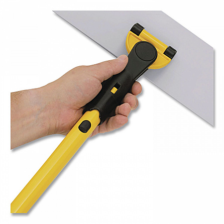 HYGEN Quick Connect Single-Sided Frame, Wet/Dry Mop 17.19 x 3, Aluminum, Yellow (Q560)