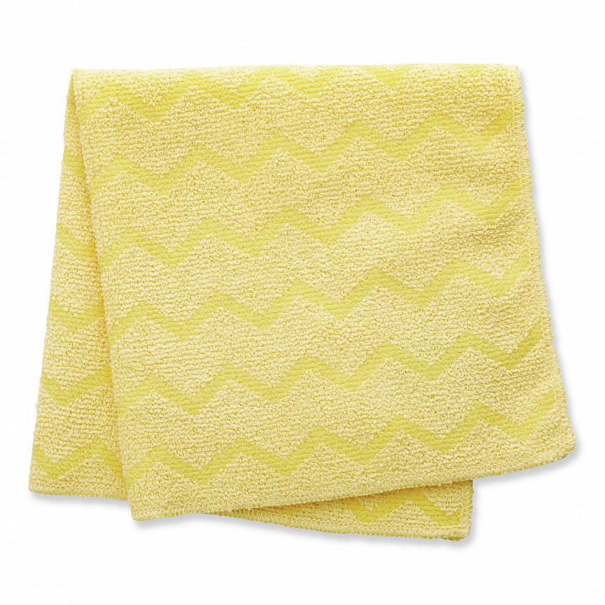 Reusable Cleaning Cloths, Microfiber, 16 x 16, Yellow, 12/Carton (Q610)