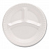 Mediumweight Foam Plates, 3-Compartment Plate, 9