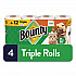 Kitchen Roll Paper Towels, 2-Ply, White, 10.5 x 11, 75 Sheets/Roll, 4 Triple Rolls/Pack, 6 Packs/Carton (16007)