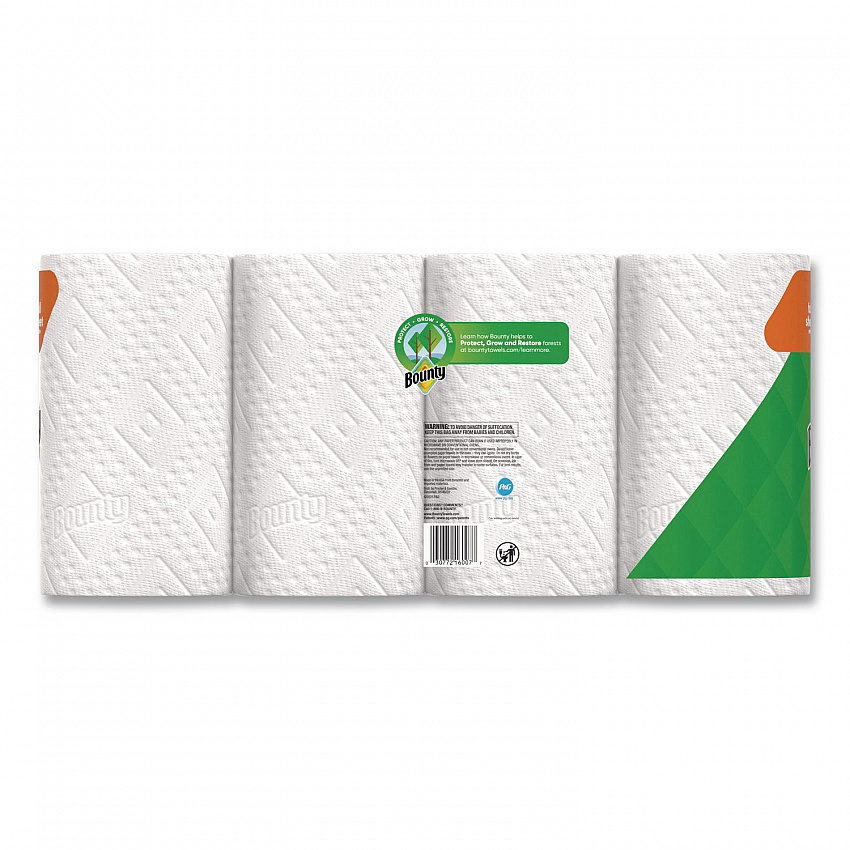 Kitchen Roll Paper Towels, 2-Ply, White, 10.5 x 11, 75 Sheets/Roll, 4 Triple Rolls/Pack, 6 Packs/Carton (16007)