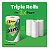 Kitchen Roll Paper Towels, 2-Ply, White, 10.5 x 11, 75 Sheets/Roll, 4 Triple Rolls/Pack, 6 Packs/Carton (16007)