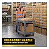 BRUTE Heavy-Duty Ergo Handle Utility Cart, Plastic, 2 Shelves, 750 lb Capacity, 26