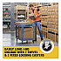BRUTE Heavy-Duty Ergo Handle Utility Cart, Plastic, Two Shelves, 500 lb Capacity, 25.5
