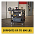 BRUTE 3-Shelf Heavy-Duty Ergo Lipped Utility Cart, Resin, 3 Shelves, 600 lb Capacity, 25.24