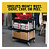 Three-Shelf Service Cart, Plastic, 3 Shelves, 200 lb Capacity, 18.63