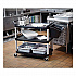 Xtra Utility Cart with Open Sides, Plastic, 3 Shelves, 300 lb Capacity, 40.63