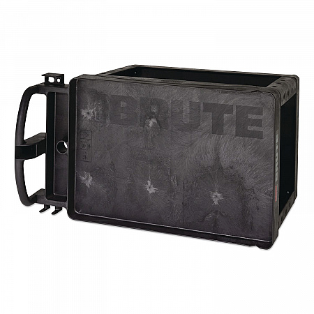 BRUTE Heavy-Duty Utility Cart with Lipped Shelves, Plastic, 2 Shelves, 500 lb Capacity, 17.13