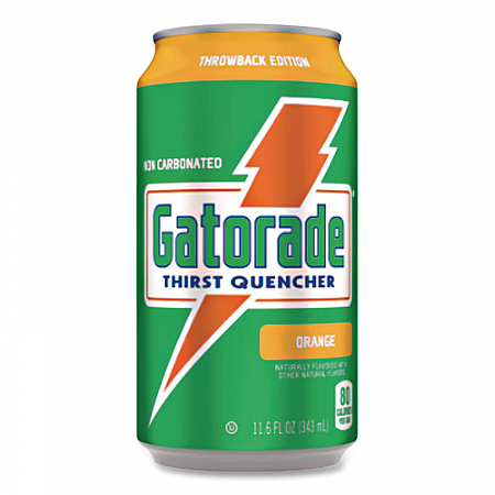 Thirst Quencher Can, Orange, 11.6 oz Can, 24/Carton (00902)