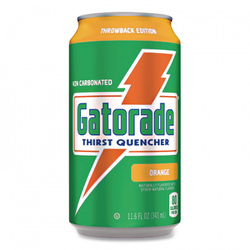 Thirst Quencher Can, Orange, 11.6 oz Can, 24/Carton (00902)