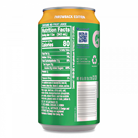 Thirst Quencher Can, Orange, 11.6 oz Can, 24/Carton (00902)
