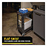 Flat Shelf Utility Cart, Plastic, 2 Shelves, 500 lb Capacity, 19.19