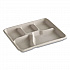 Savaday Molded Fiber Dinnerware, 5-Compartment Plate, Paper, 10.5