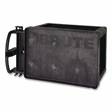 BRUTE Heavy-Duty Utility Cart with Lipped Shelves, Plastic, 2 Shelves, 500 lb Capacity, 25.88