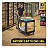 BRUTE Heavy-Duty Utility Cart with Lipped Shelves, Plastic, 2 Shelves, 500 lb Capacity, 25.9