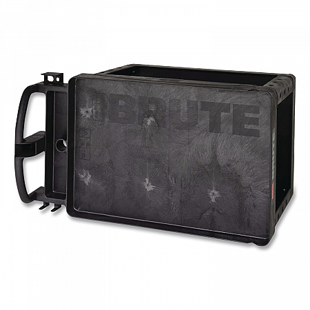 BRUTE Heavy-Duty Utility Cart with Lipped Shelves, Plastic, 2 Shelves, 500 lb Capacity, 25.9