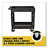 Heavy-Duty Utility Cart with Lipped Shelves, Plastic, 2 Shelves, 500 lb Capacity, 25.78