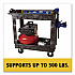 Heavy-Duty Flat-Handle Maintenance/Utility Cart, Plastic, 2 Shelves, 500 lb Capacity, 34.13