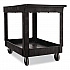 Heavy-Duty Flat-Handle Maintenance/Utility Cart, Plastic, 2 Shelves, 500 lb Capacity, 24