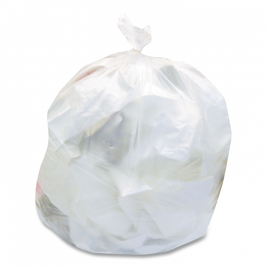 Linear Low-Density Can Liners, 30 gal, 0.65 mil, 30" x 36", Clear, 250/Carton (H6036HC)