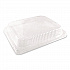 Plastic Dome Lid, 10.75 x 10.19 x 1.63, Clear, 100/Carton (321LDL)