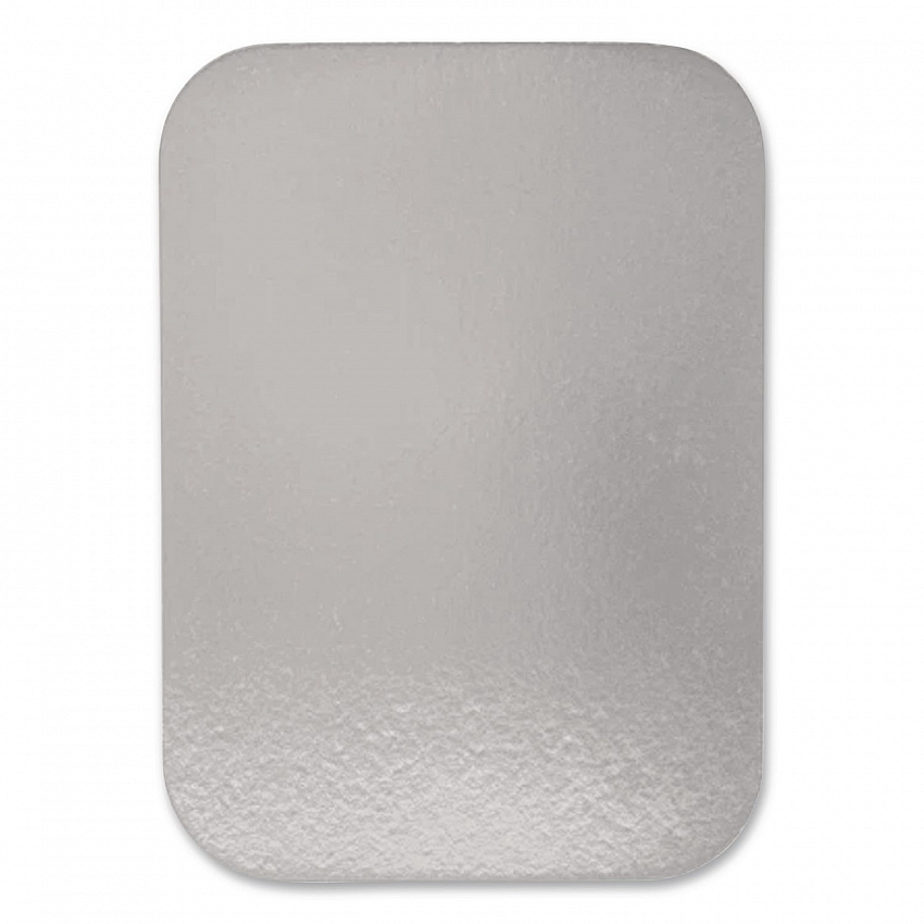 Laminated Board Lid, 7 x 5, Silver/White, Aluminum, 500/Carton (2060L)