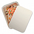 Laminated Board Lid, 7 x 5, Silver/White, Aluminum, 500/Carton (2060L)
